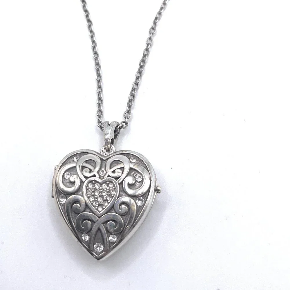 Brighton Sweet Memory Locket Heart Locket Necklace - 4054 - Picture 1 of 4